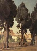 Jean Baptiste Camille  Corot Villeneuve-les-Avignon (mk11) oil painting picture wholesale
